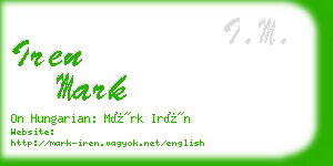 iren mark business card